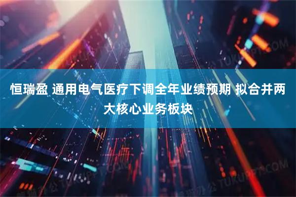 恒瑞盈 通用电气医疗下调全年业绩预期 拟合并两大核心业务板块
