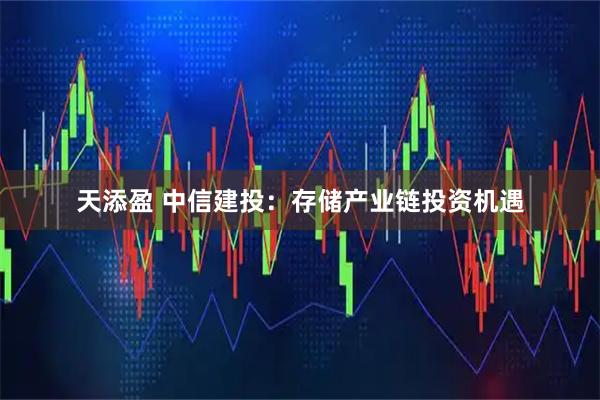 天添盈 中信建投：存储产业链投资机遇
